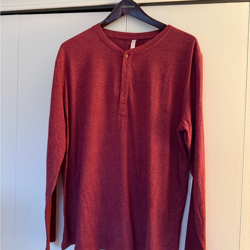 Men's Red Long Sleeve Shirt
